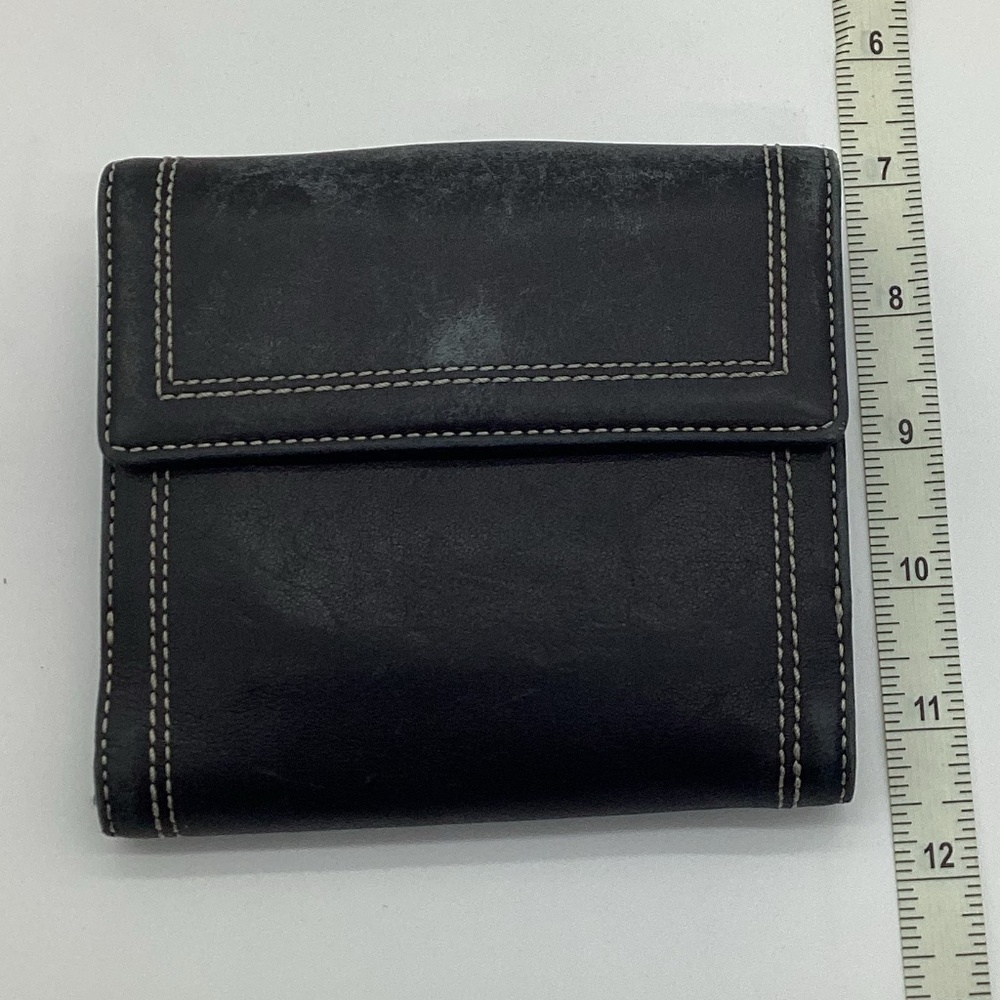 2151. Vintage Coach Black Wallet 2PC Set w/ Large Buckle VGUC - Picture 10 of 13